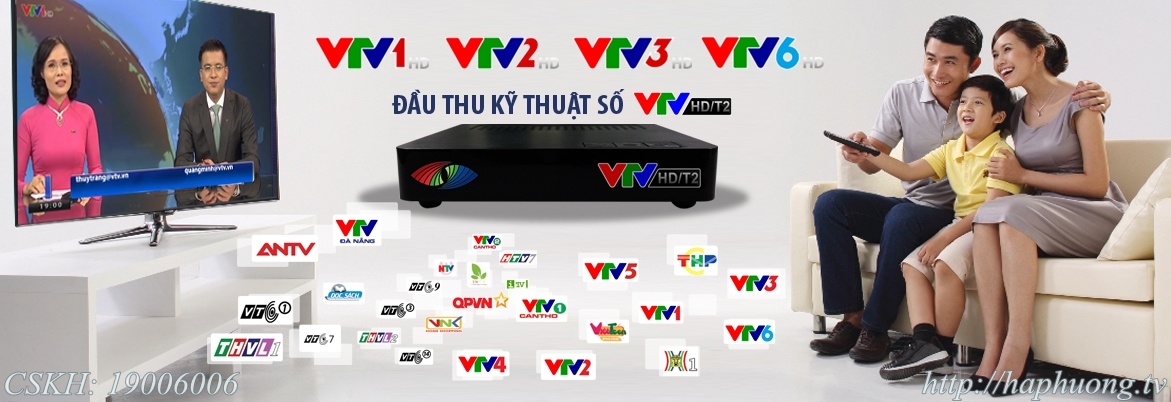 Truyền hình Kỹ thuật số DVB T2 VTV HD T2